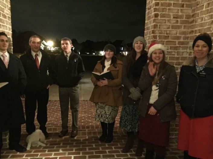 Caroling Missionaries Christmas 2014